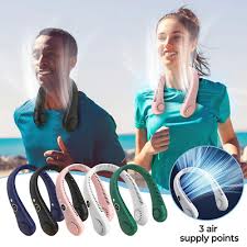 Portable Bladeless Hanging Neck Fan | Super Cooling Strong Fan 360°
